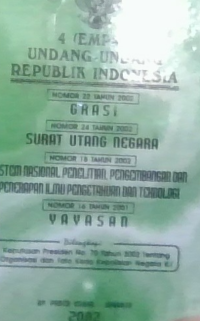 Image of 4 (empat) undang-undang republik indonesia