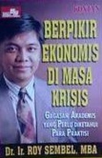 Image of Berpikir Ekonomis Dimasa Krisis