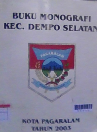 Image of buku monografi kec. dempo selatan