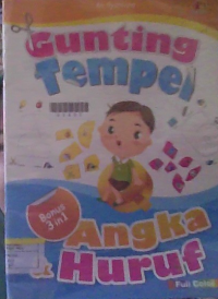 Image of Gunting tempel angka huruf