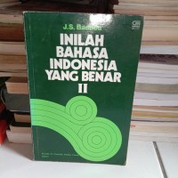 Image of Inilah Bahasa Indonesia yang Benar II