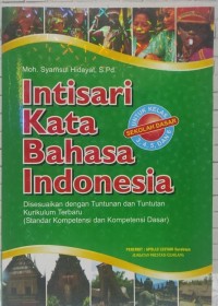 Image of Intisari kata bahasa indonesia