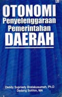 Image of Otonomi Penyelenggaraan Pemerintah Daerah