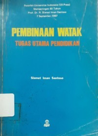 Image of Pembinaan watak tugas utama pendidik