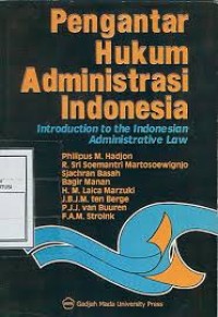 Image of Pengantar hukum administrasi indonesia