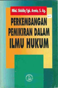 Image of Perkembangan Pemikiran Dalamn Ilmu Hukum