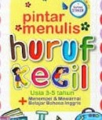 Image of Pintar Menulis Huruf Kecil