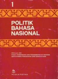 Image of politik bahasa nasional